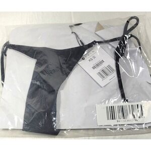 Bershka Women's Swimsuit Bikini Bottom w/ Thin Straps - Black - XS